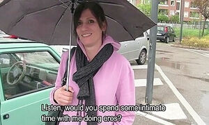 English Subtitles - Married Italian Milf Accepts The Indecent Proposal And Goes With The Stranger Hesitating A Little