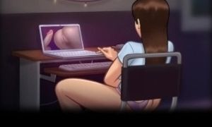 Summertime Saga - My stepsister loves to watch porn