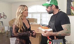 Delivery Man Gets Fucked By Blonde Milf Babe Athena - Athena Anderson And Tommy Pistol