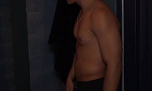 Curvy Latina Step Mom Caught Wet and Naked in Bathroom by Step Son