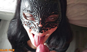 Amateur Milf Stares At You While Her Tongue Fills Up With Cum! And Swallows It All - Millie Fox