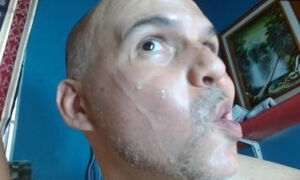 Take all my huge cum load over your face Simon!!!