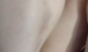 Daddy films me showing off my tight pink pussy covered and dripping his thick cum