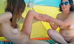 Lily Slutty - Nudist Beach Action With Glamorous From