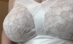 Bodysuit play and nipple tease: Playing in my vintage bodysuit, showing my gorgeous nipples.