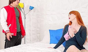 Busty Redhead Milf Alex Harper Found Her Stepsons Collection Of Her Panties - Alex Harper