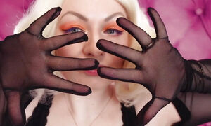 Asmr: Mesh Gloves. (no Talking) Hot MILF Slowly Sfw Video by Arya Grander