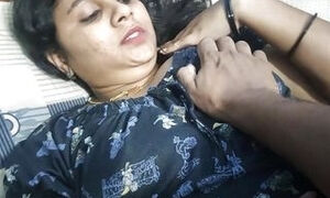 Vaishnavy's boobs suck in night by Sharun Raj, Bedroom romance, Mallu couple hot boobs suck, Hot wife boobs suck in night