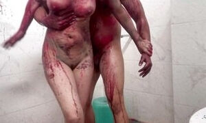 Holi with Sexy Aunty and Gives her Pleasure on Holi