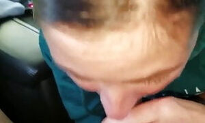 British amateur wife does a blowjob and swallow cum