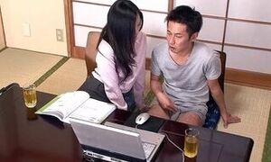 Asian woman Educator tricked Youthful Dude to deepthroat his Bone