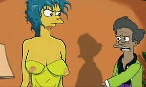 Simpson characters enjoy sexual and kinky perversions in this cartoon parody