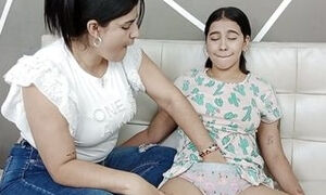 My friend's lesbian stepmother licks my pussy after a good masturbation - Porn in Spanish