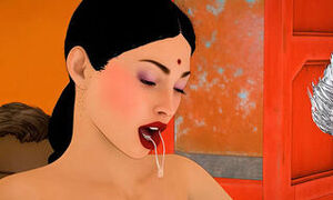 Indian Bhabhi fucked by milkman and landlord - Gangbang sex