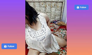 Desi Indian Milf first night suhagrat with lover at Night p2