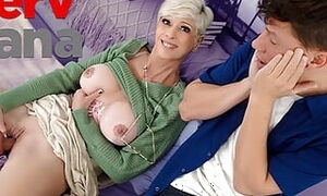 Step-grandson Accidentally Catches His Step-nana Masturbating Wildly With A Huge Sex Toy - PervNana