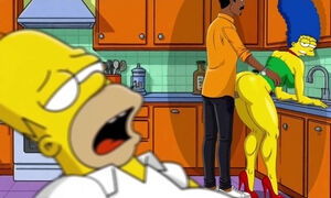 Marge Fucked While Homer's Takes a Nap - 2D Simpsons Animation