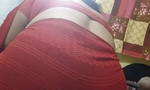 My aunty Hard Rock fuck Red saree