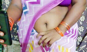 Tamil desi cheating wife shows her body on video call to her cheating husband who is working abroad without.