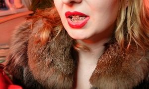 My new RED leather GLOVES close up FETISH video with Arya - ASMR relax sounding