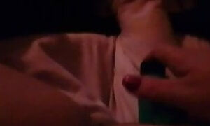 Granny in thigh boots toying to orgasm