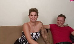 German wifey make individual userdate and guzzle jizz