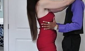 Unexperienced wifey cuckold with dark-hued bone