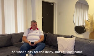 Curly Hair Stepmother's Smooth Pussy Pounded by Stepson