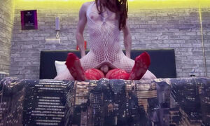 Stepsister Fucks A Shemale In A Hotel, Big Ass