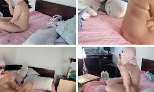 Sexy latina sensual blowjob ice cream. Amateur wife with hairy pussy, big tits, big ass.
