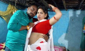 Hot Indian Desi bhabhi romance and kissing scenes and fucked by her old boyfriend at home