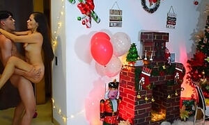 STEPMOTHER FUCKS STEPSON ON CHRISTMAS.