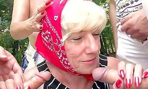 Real Public Granny Anal Fuck Orgy