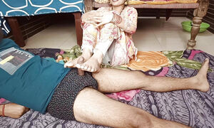 Desi bhabhi romantic footjob before fucked by her husband. Desi bhabhi fuck vedio.