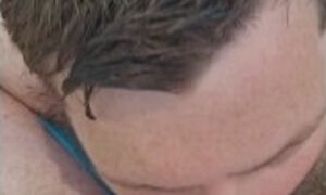 Daddy Spunks In Boys Mouth In The Swimming Pool