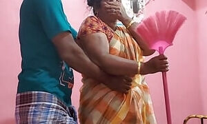 Played with my stepmother's big breasts and pussy and had sex