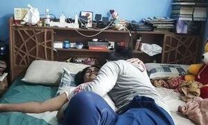 Vaishnavy and Sharun Raj malayalam talk with sex, Mallu couple hot sex and funny malayalam talk, Mallu couple hot romance sex