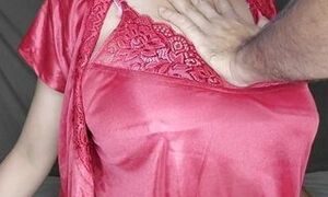 Indian Sex video of Beautiful Housewife Wearing Hot Nighty Night Dress