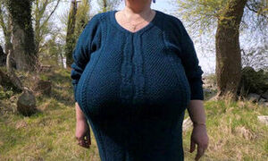 fat BBW granny with massive tits