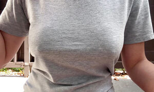 Italian Big Tits Milf Artemisia Love Smoking outdoor and showing her big horny boobs