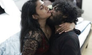 Vaishnavy hot sexy black net and red bikkini sex with Sharun Raj, Mallu couple hot sex in bikkini, Mallu couple ass lick in net