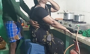 Step mother was cooking in the kitchen and I had sex with her