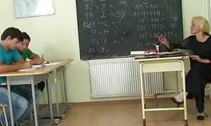 Old grandma teacher takes it from both sides