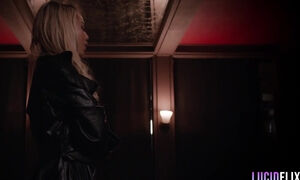 Big boobied blonde bitch getting her pussy fucked hard in all poses