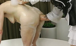 Dirtygardengirl & AnalYen in double anal fisting & prolapse