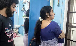 Long lip lock with ass kiss romance and hard fuck in saree