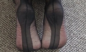 my lovely wifes nylon feet