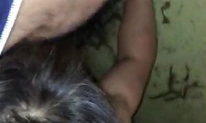 Fledgling asian cougar blow-job homeless