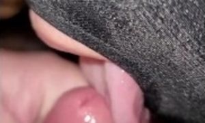 the wife swallowing my cum.