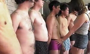 Chinese internal ejaculation group sex